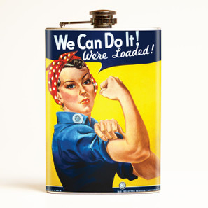 Rosie the Riveter Flask -
