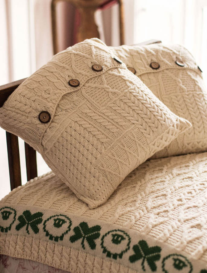 Aran Knit Cushion Cover Aran Sweater Market