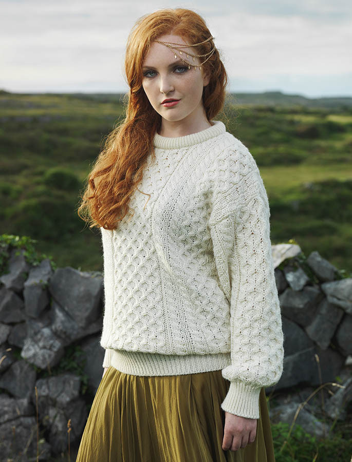 womens irish knit sweaters