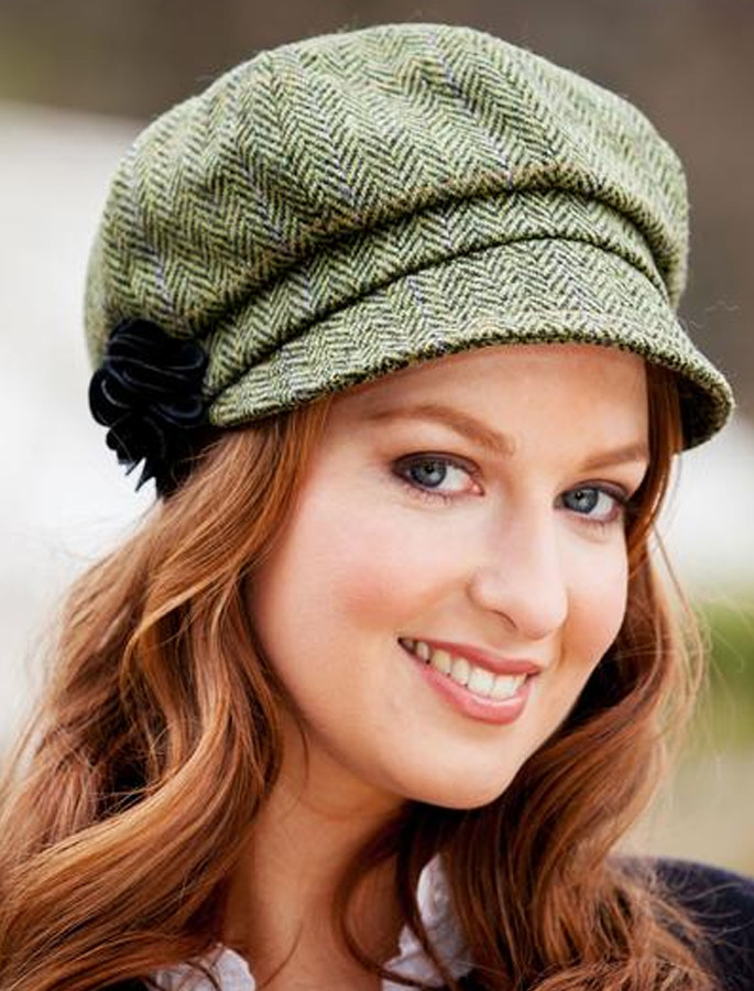 ladies tweed cap