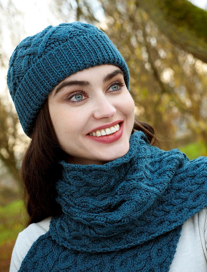 aran hats and scarves