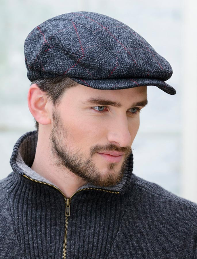 charcoal flat cap