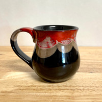 Handmade Pottery Desert Red Mug 10 oz