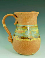 Elegant Handmade Water/Milk Pitcher 8" in Terracotta Southwest Glaze