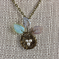 Flowering Nest Necklace - 17 in.