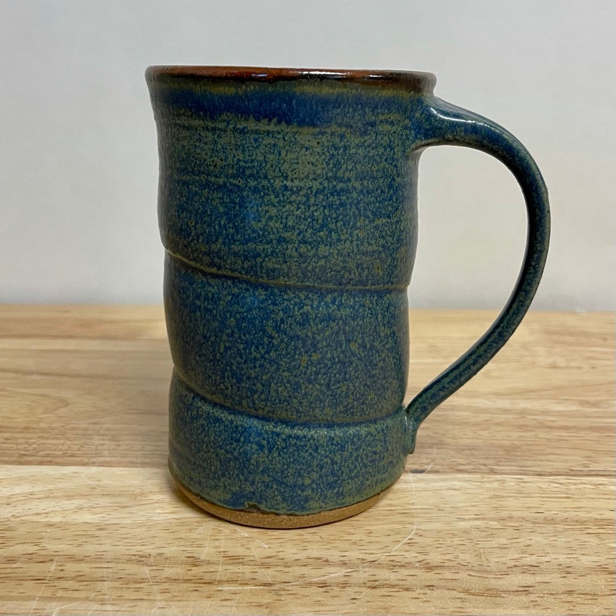 Handmade Pottery Tall Mug - Sky Blue