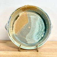 Pie Plate Handmade Pottery  9.5" Diameter