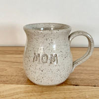 "MOM" Mug Handmade Pottery