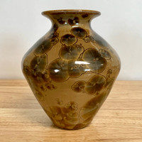  Crystalline Vase 7.0" In.  Mocha 