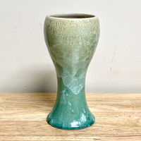   Crystalline 7.25" In. Green Wine Goblet