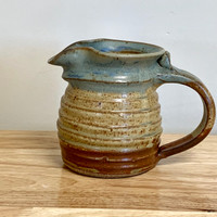 Handmade Pottery 12 oz. Pitcher in Oasis Glaze