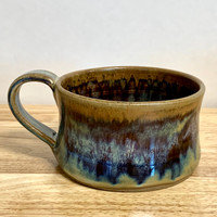 Handmade Pottery Soup / Chili Bowl  7" in Misty River Glaze