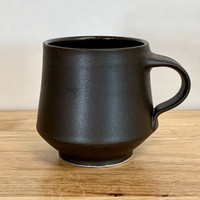 Handmade Pottery Black Steel Mug Stunning