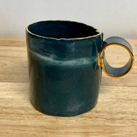 Handmade Ceramic Mug Emerald