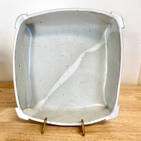  Handmade Pottery "The Square" Bakeware or Serving Dish  White