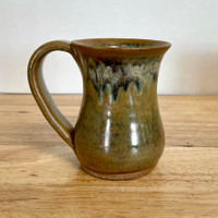  Handmade Stoneware Mug 4.75" Hour Glass in Misty River