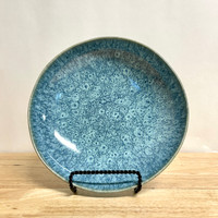   Handmade Ceramic Cool Blue Pasta Plate