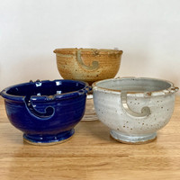 Handmade Stoneware Yarn Bowls