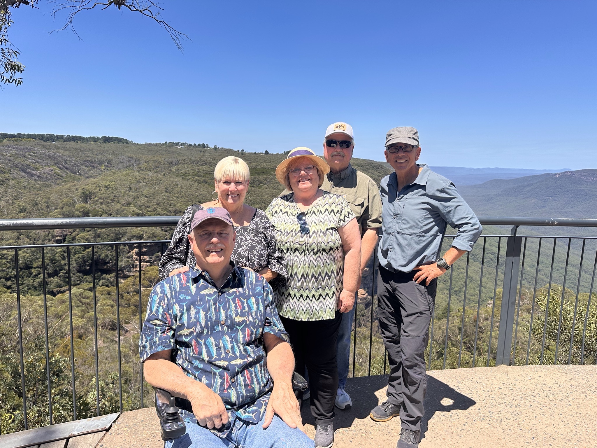 Happy travelers in Sydney