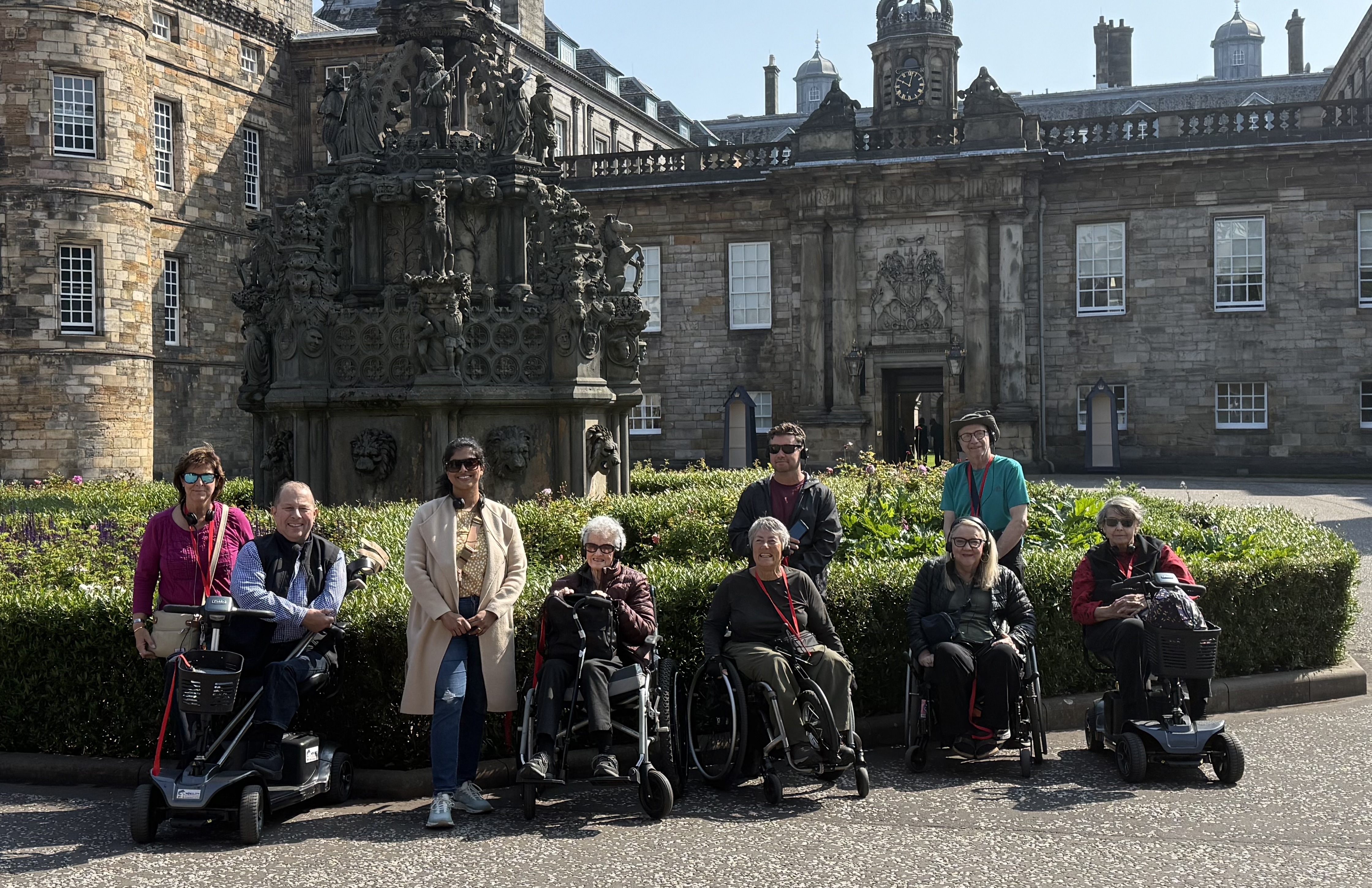 Local tour guides and accessible vehicles in a beautiful destination