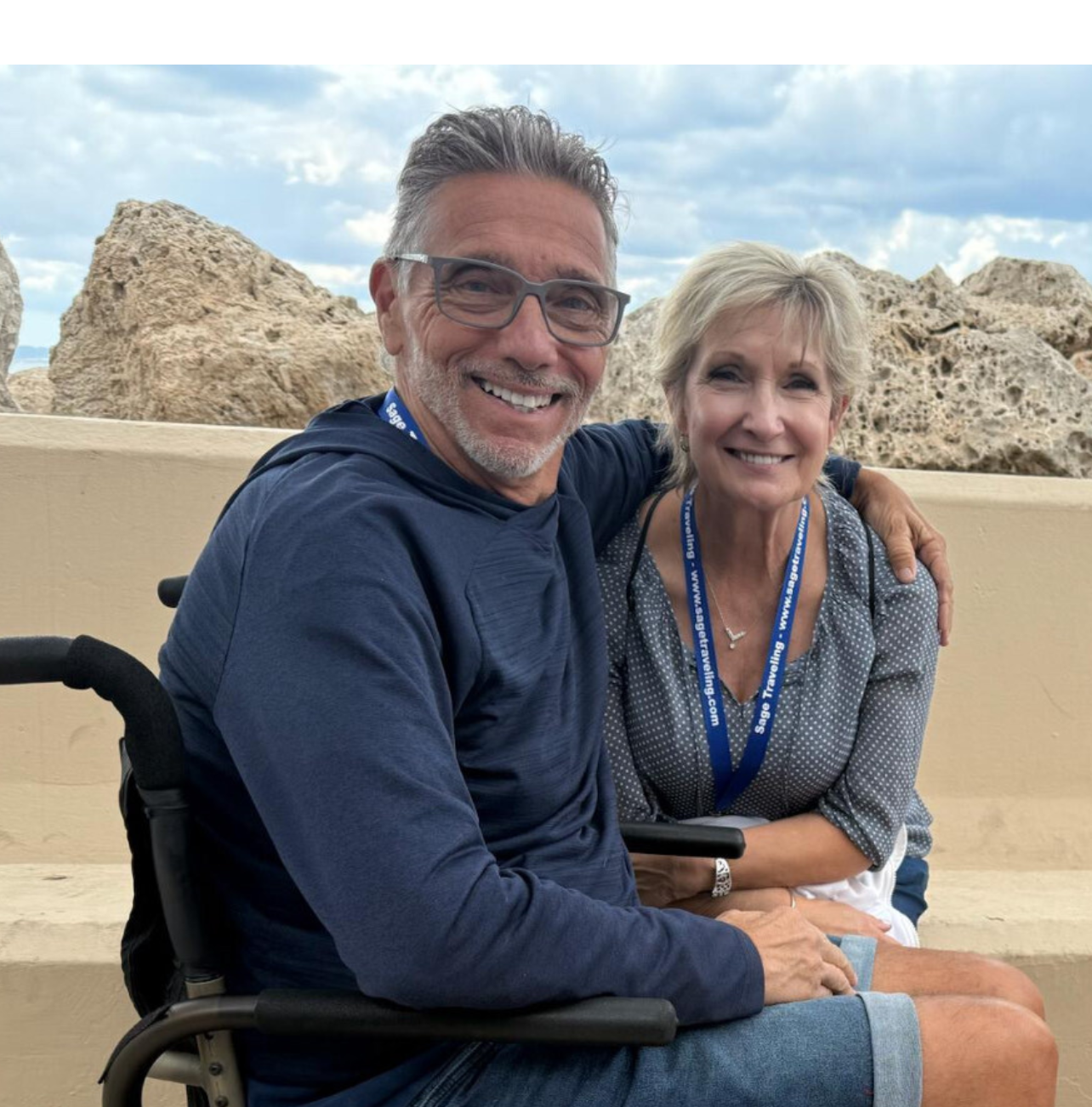 A couple enjoying their time in Italy