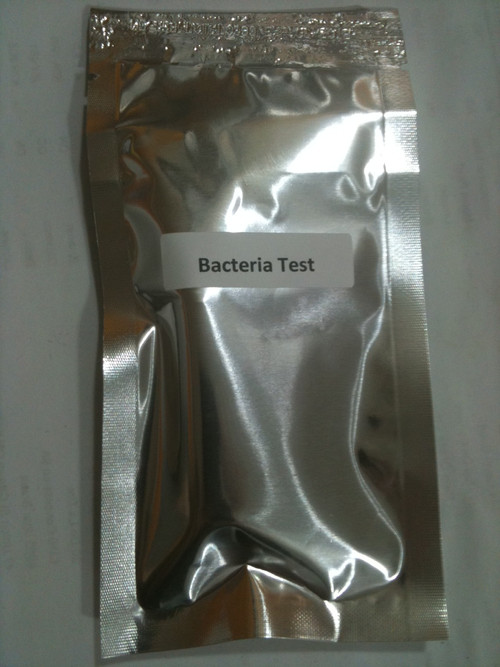 Now there is a simple test that detects bacteria in swimming pools and spas in less than 20 minutes, with a simple procedure that requires no instrumentation or user training. The Bacteria test has all the accuracy and reliability of a lab test, but in a disposable test strip. Read the package insert before performing test.