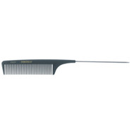 Carbon Fibre Tail Comb Metal End JF0257