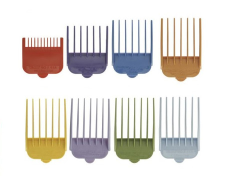 Wahl Coloured Plastic Clipper Attachment Combs - South Coast Hair ...