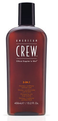 American Crew 3-in-1 Shampoo, Conditioner & Body Wash 450ml