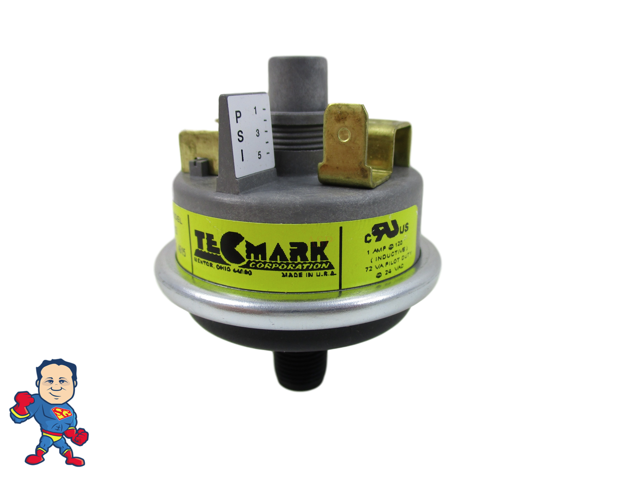 Tecmark Universal Pressure Switch Spa Tub Pool Heater 1AMP A2F SPNO 3902 3903 
