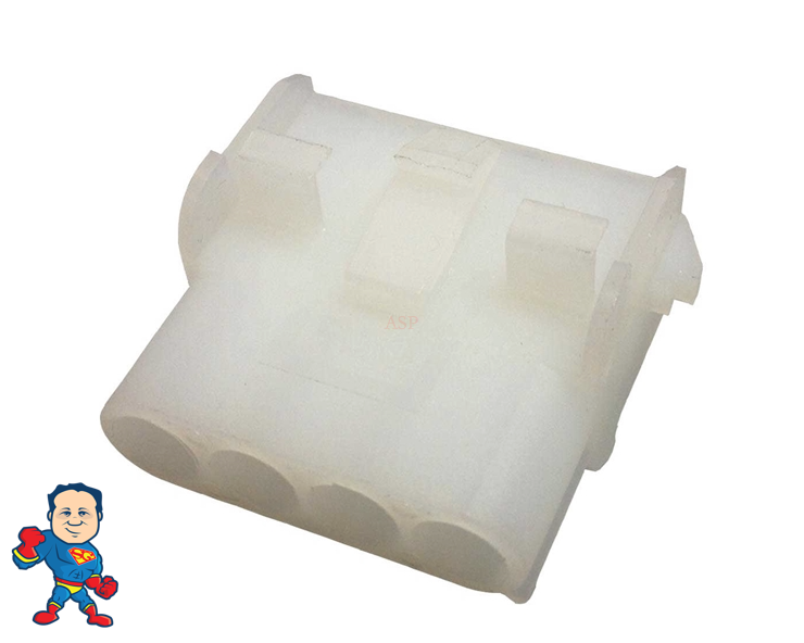 Female, AMP, Connector, 4 Pin, Board, Control Box Side