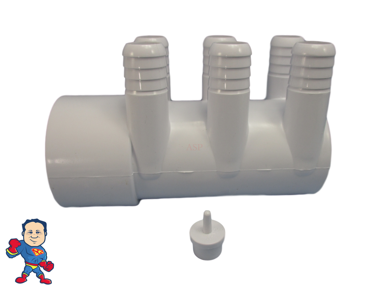 Manifold Hot Tub Spa Part 2" slp x End x (6) 3/4" Dead End Water How To Video