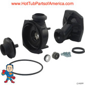 Wet End, Jacuzzi J-Series 1.0hp 2"Jacuzzi Thd 48fr Kit
The complete wet end includes: the volute, seal, impeller, wear ring, volute o-ring, faceplate and faceplate screws.