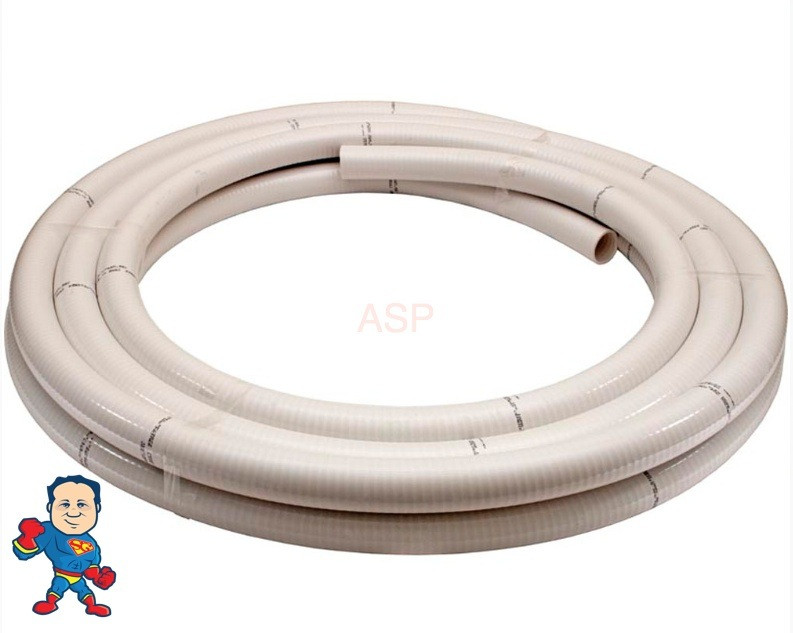 Flexible PVC Pipe, 11/2" x 50 Foot Roll, Flex