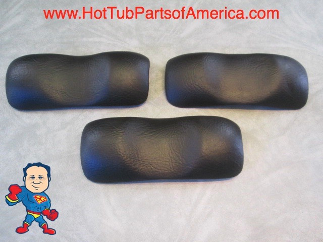 Leisure Bay Spa Hot Tub Neck 3 Pillow Set Lbi Black Head Rest