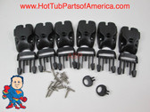 Spa Hot Tub Cover (6) Latch Lock Kit Key Stainless ACW Latches Repair Video