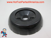 Spa Hot Tub Diverter Cap 3 3/4" Wide Black Notched Buttress Style How To Video 