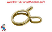 (1) Tubing Clamp, Fits Tubing 3/8" I.D. x 1/2"O.D., Double Wire, for Air System Parts