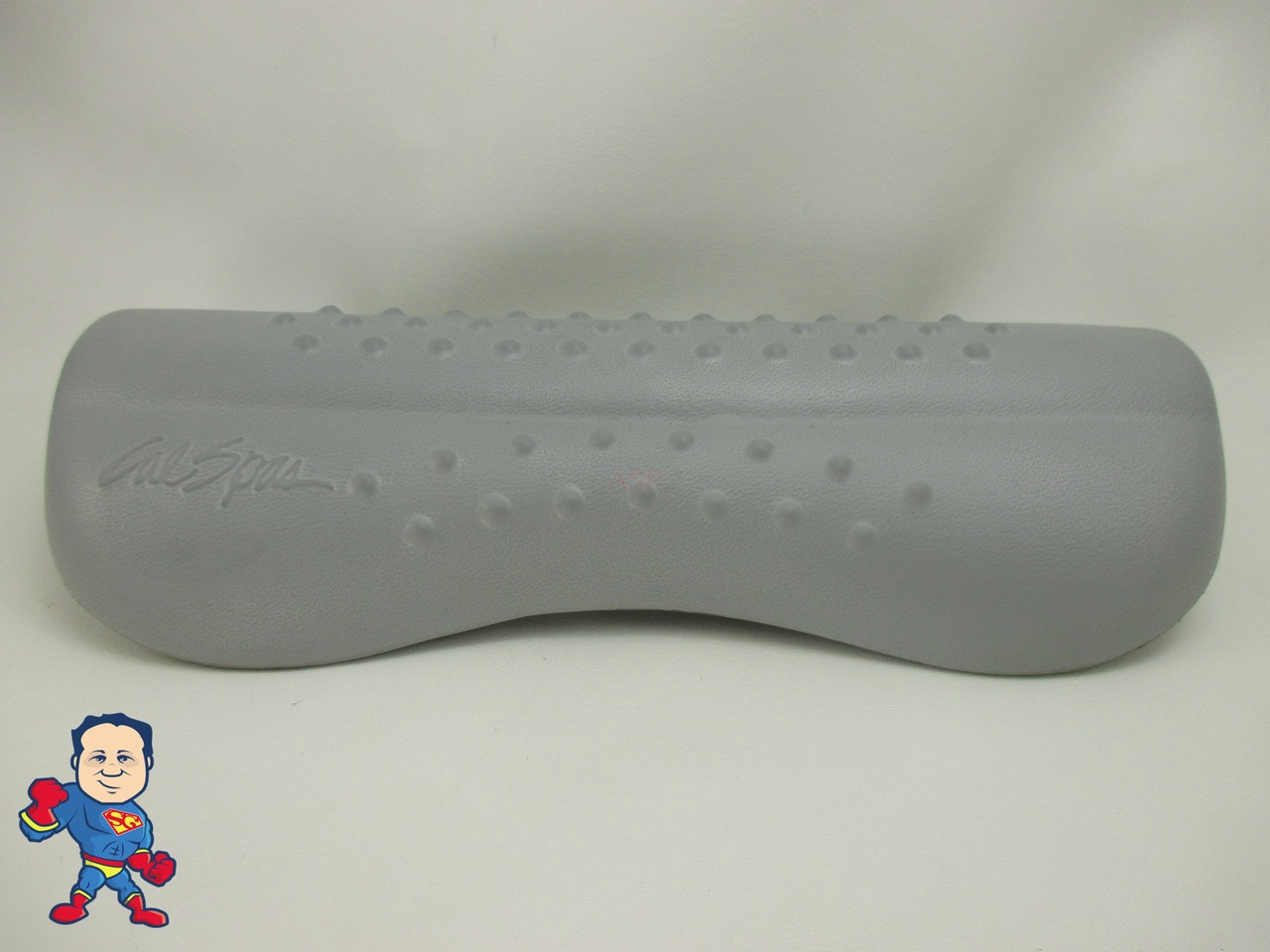 Cal Spa Hot Tub Neck Jet Pillow 2 Tabs 9" apart 11" X 5 1/8" Silver Bumps