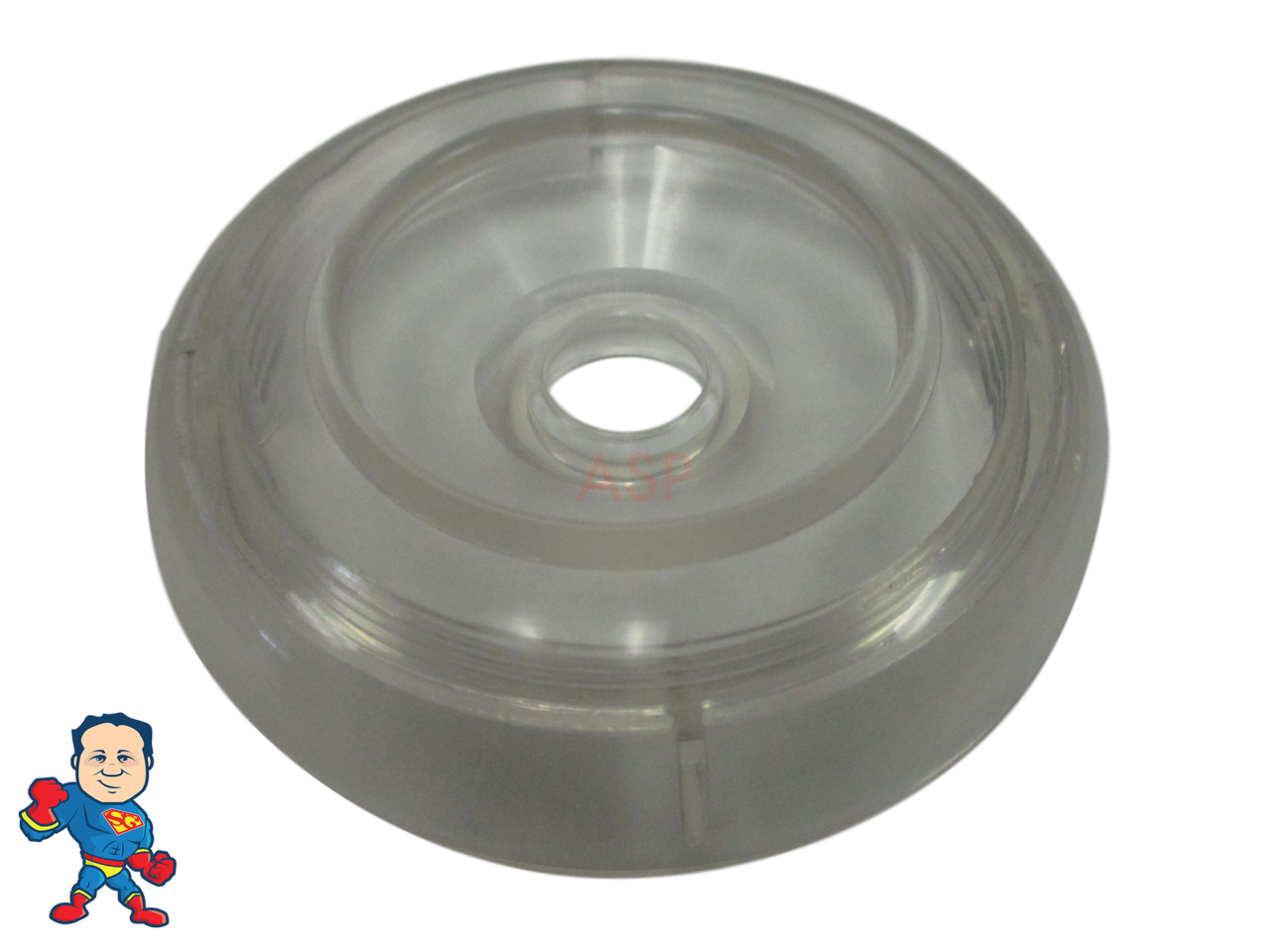 Spa Hot Tub Diverter Cap 3 3/4" Wide White Notched Buttress Style How To Video 
