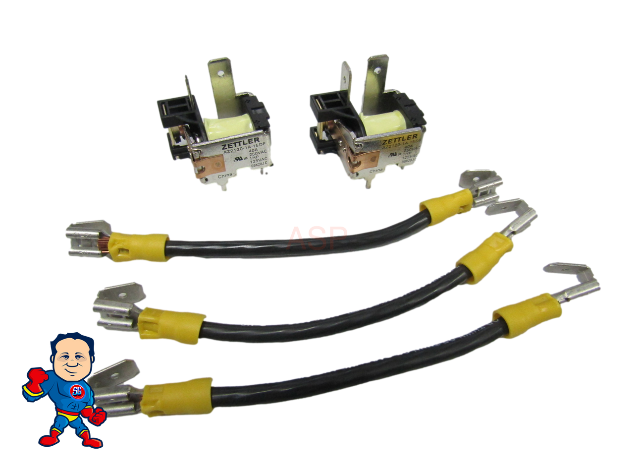 Balboa BP Style Board Repair Kit Set of (2) Relays (3) Jumpers, T90 Type, Works on Some New