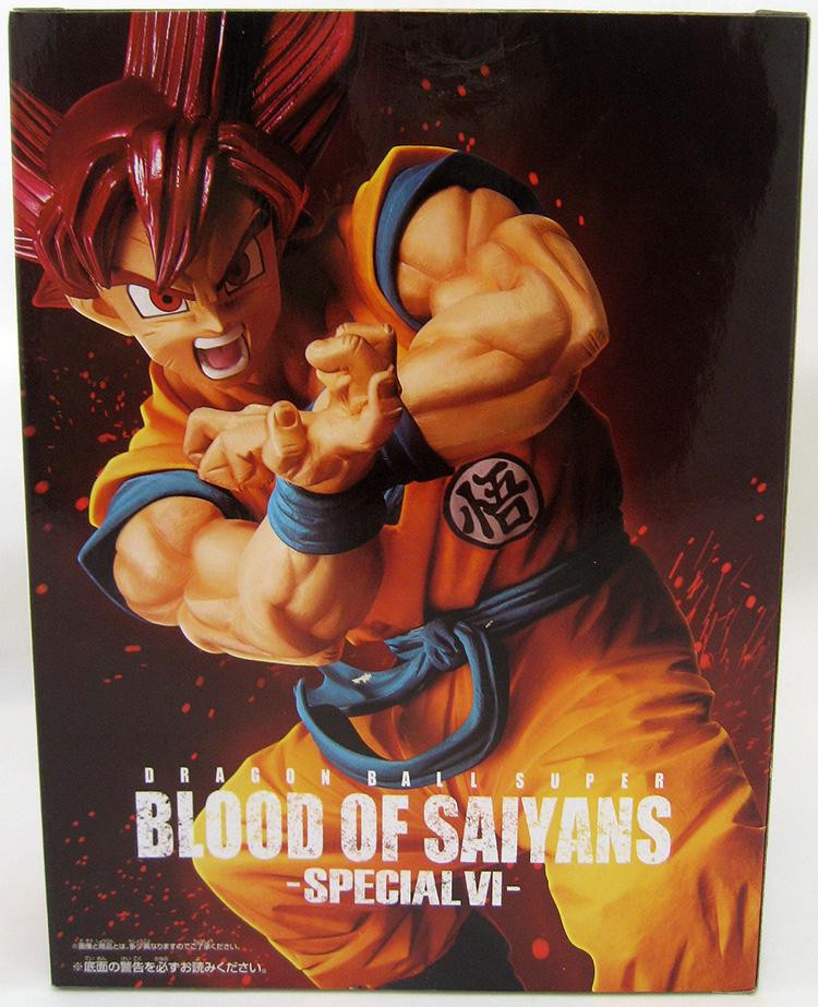 Dragon Ball SUPER.SAIYAN GOD GOKU Figure Blood of Saiyans Special Banpresto New