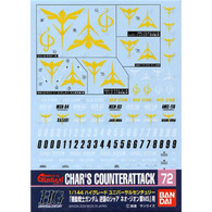 #072 Char's Counterattack {Zeon Ver} [1/144] (Gundam Decal)