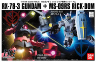 RX-78-3 Gundam G3 VS Char's Rick-Dom (HGUC)