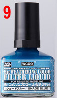 Filter Liquid Blue Gray (WC09) [Mr. Weathering Color Paint]