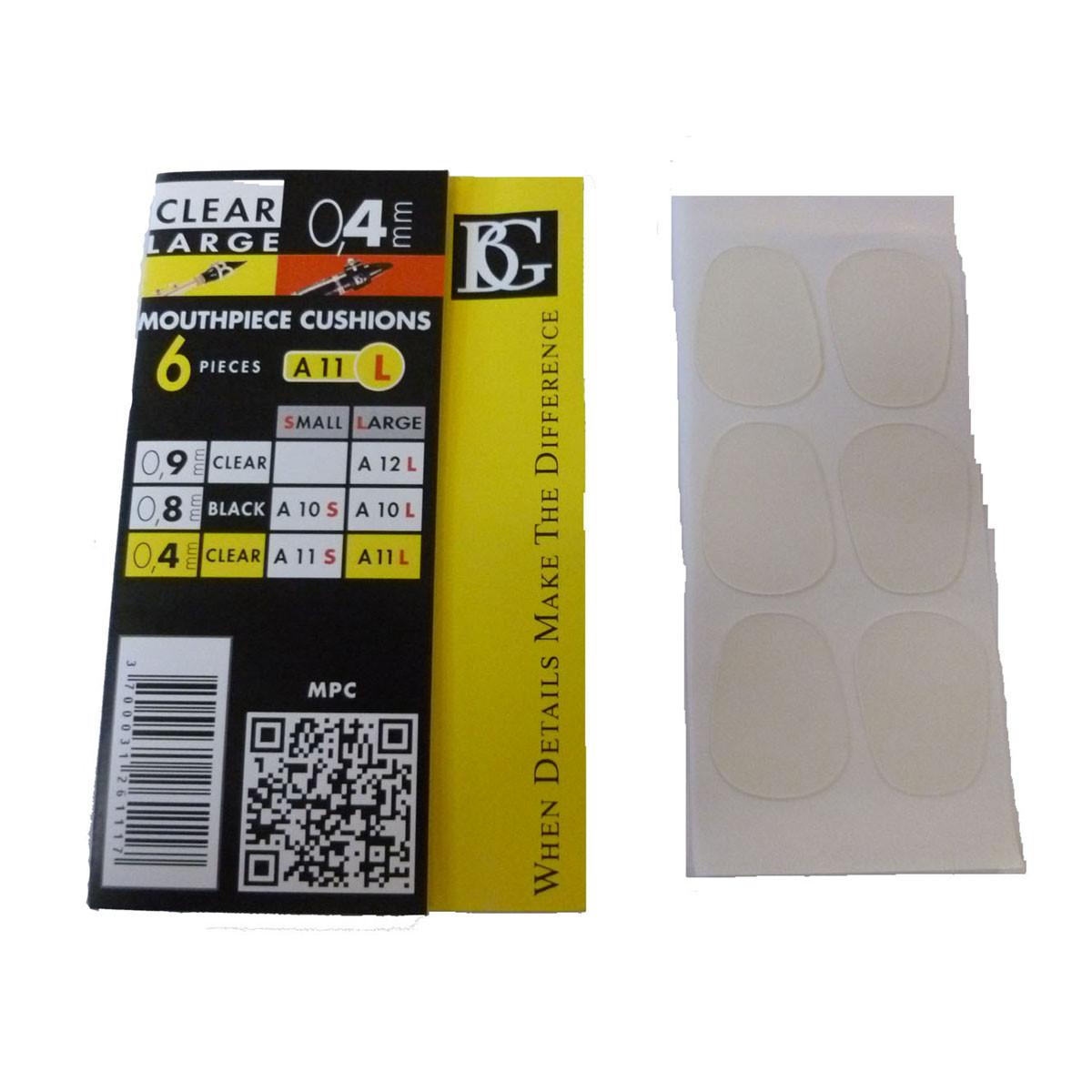 BG Mouthpiece Cushions - 0,8mm - 48 Pieces - I.K. ApS