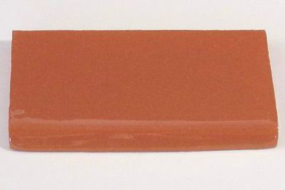 Mexican hand painted solid terracotta clay tile trim in 2x4 & 4x4 single bullnose.Due to the nature of this product, they may be irregular in shape, size, dimension, texture, and color.Minor chipping and crazing are inherent in this product.