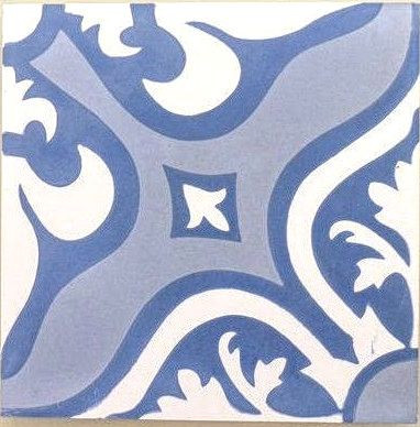 Lancelot Blue 8x8 Cement Tile