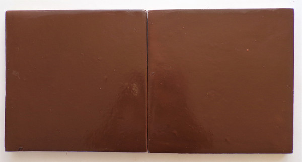 8x8 regular square Saltillo stained special chocolate