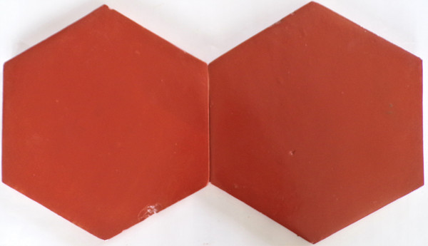 Saltillo Hexagon Brick Red Stained